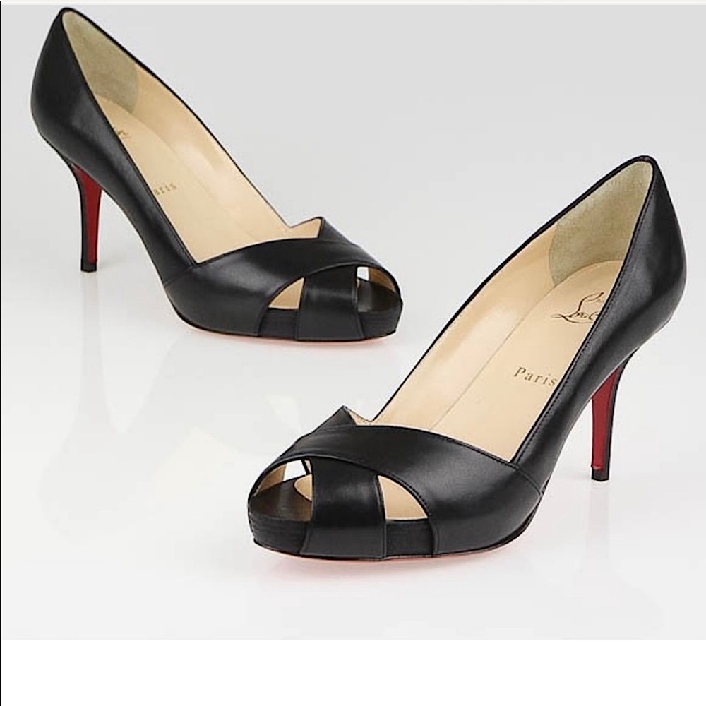 Christian Loubotin, black size 8.50 US